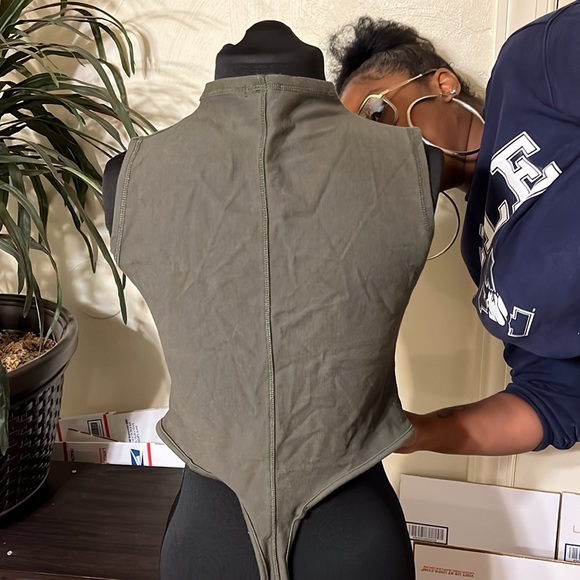 “BODY” Raven Tracey Bodysuit Army Green XL - Picture 6 of 8